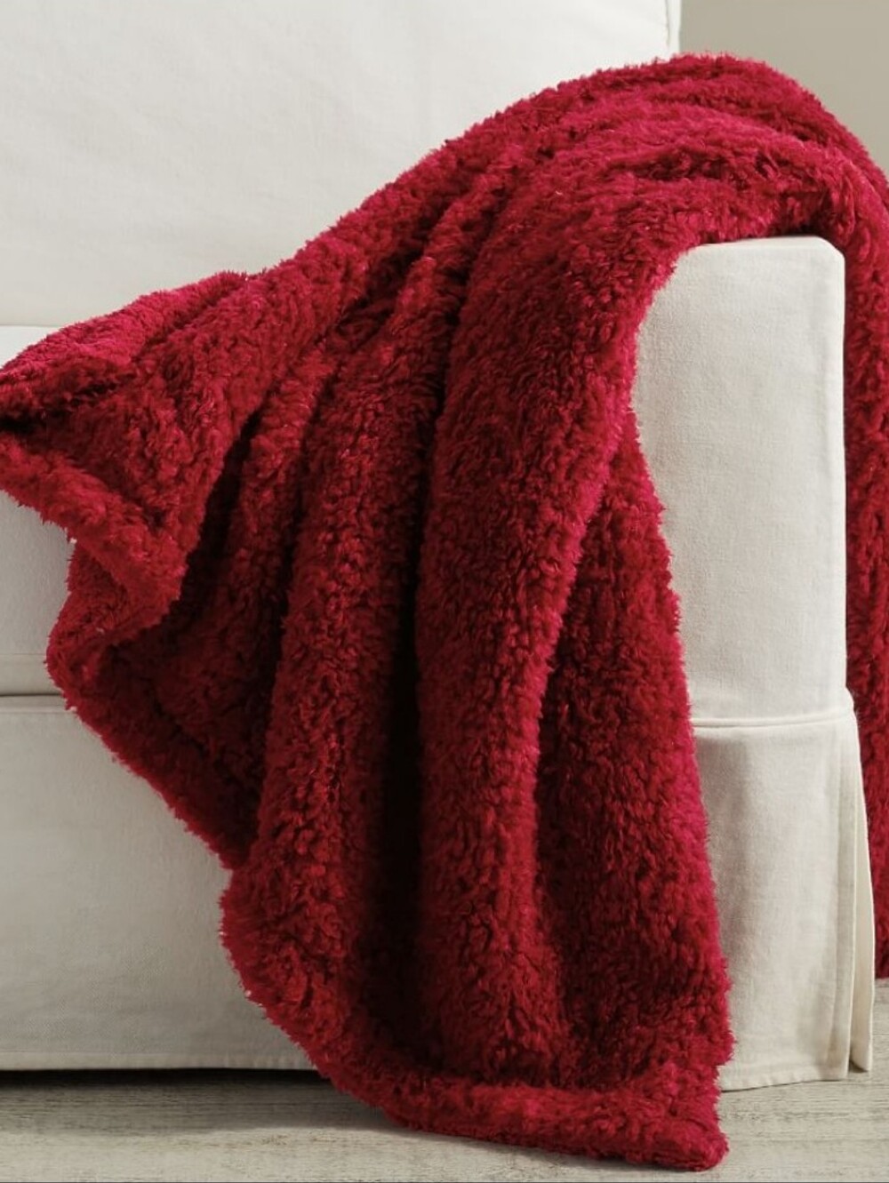 Pottery Barn Fireside Cozy Sherpa Reversible Throw